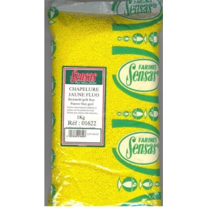 SENSAS CHAPELURE JAUNE FLUO 1kg