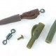 FOX SAFETY LEAD CLIPS CAMO BROWN 10pcs